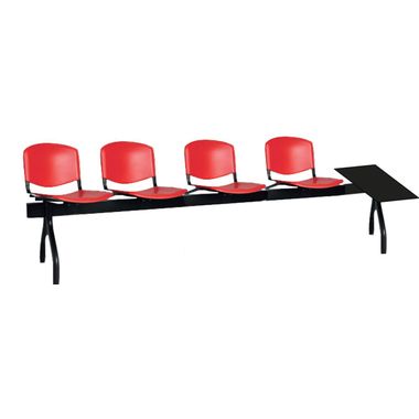 Banco-de-Sala-de-Espera-4-Lugares--PVC----Mesa