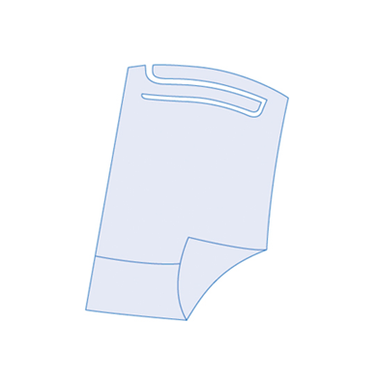 Babete-Impermeavel-Azul-com-Bolsa--37x60cm--100-unid-