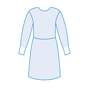 Bata-em-SMS-Azul-com-punho-em-Algodao--10-unidades-