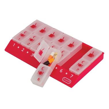 Organizador-de-Medicamentos-Semanal-S2-Vermelho--2-x-dia-