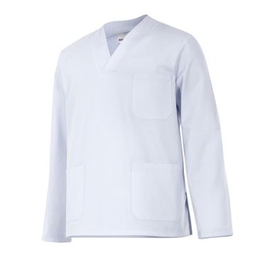 Tunica-com-Gola-em-V-Manga-Comprida