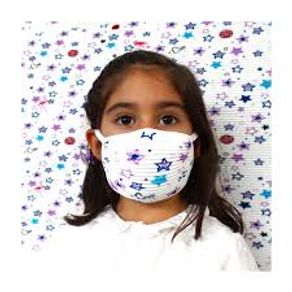 Mascara-de-Protecao-Lavavel-para-Crianca-modelo-Estrelas Mascara-de-Protecao-Lavavel-para-Crianca-modelo-Estrelas